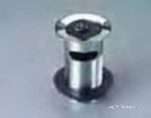 Waste Fittings and Accessories -  Cme Wbs22cp Chrome 32 Mm Slotted Basin Waste With Poly Plug