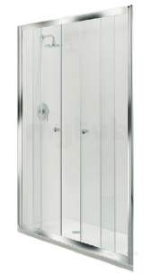 Coram Optima Shower Enclosures -  Ods15cucd Chrome Optima 1500mm Door Pack For Double Sliding Door With Clear Glass