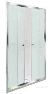 Coram Optima Shower Enclosures -  Ods17sucd Chrome Optima 1700mm Door Pack For Double Sliding Door With Satin Glass