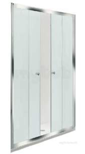 Coram Optima Shower Enclosures -  Ods17sucf Chrome Optima 1700mm Frame Pack For Double Sliding Door With Satin Glass