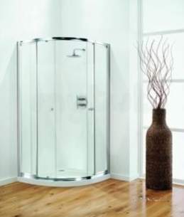 Coram Optima Shower Enclosures -  Coram Oqdcucd Chrome Optima Quadrant Shower Enclosure Door Set