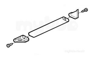 Coram Shower Enclosures and Bath Screens -  Coram Fp0000w White Premier Fixing Bracket Pack