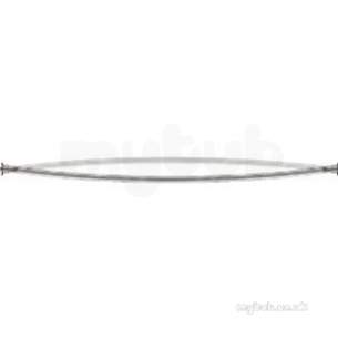 Croydex Shower Curtains and Rails -  Croydex Ad149441 Chrome Rods And Rails Curved Rotator Rod