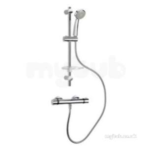 Croydex Shower Sets and Accessories -  Croydex Am162641 Chrome Marsus Thermostatic Mixer Shower Multi-position Showerhead