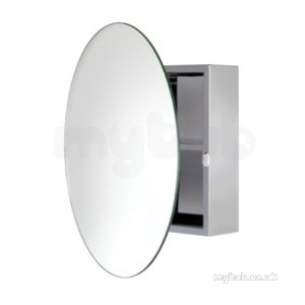 Croydex Bathroom Accessories -  Croydex Wc836005 Ss Severn Ss Oval Mirrored Bathroom Cabinet Internal Shelf