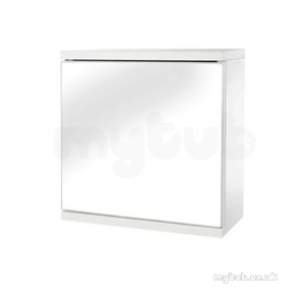Croydex Bathroom Accessories -  Croydex Wc257122 White Simplicty One Door Mirrored Bathroom Cabinet Internal Shelf