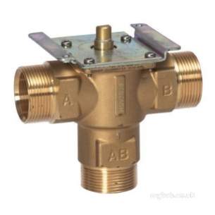Danfoss Randall Domestic Controls -  Danfoss 087n663000 White Hsv3b28 3 Port Valve Body Only 28mm