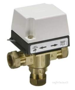 Danfoss Randall Domestic Controls -  Danfoss 087n664600 White Hs3b 3 Port Valve 22mm