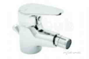 Deva Brassware -  Deva Adore114 Chrome Adore Chrome Bidet Mixer With Pop Up Waste Single Handle