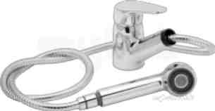 Deva Brassware -  Deva Adore115 Chrome Adore Chrome Pullout Spray Sink Mixer