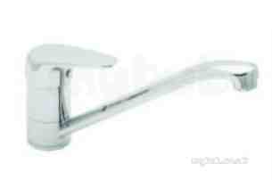 Deva Brassware -  Deva Adore171/ek Chrome Adore Chrome Single Lever Mono Kitchen Tap Enviro-klick