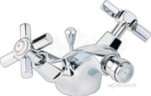 Deva Brassware -  Deva Asn05 Chrome Artesian Chrome Bidet Mixer With Pop Up Waste