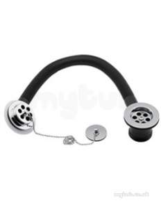 Deva Wastes -  Deva Wst27/bath Chrome Chrome Plastic Bath Waste With Overflow
