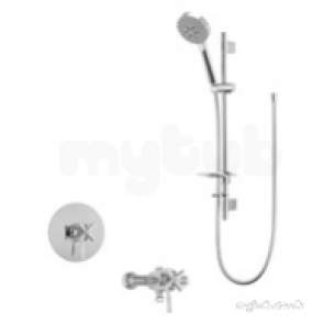 Deva Showering -  Deva Envccont02 Chrome Envy Chrome Concentric Shower 5 Function Kit