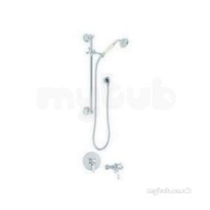 Deva Showering -  Deva Geoccont05 Chrome Georgian Chrome Concentric Shower Valve 1 Function