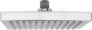 Deva Showering -  Deva Heah04 Chrome 200mm Square Shower Head