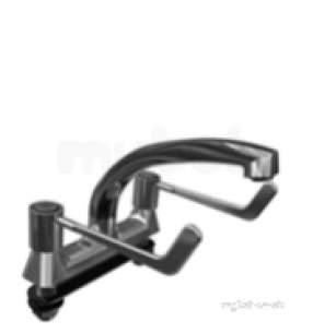 Deva Brassware -  Deva Dlv Spec105 Chrome Lever Action Chrome Deck Mounted Sink Mixer 3 Levers