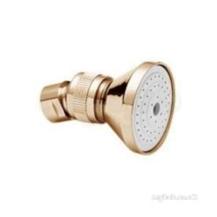 Deva Showering -  Deva Heah01/g Gold Gold Brass Shower Rose And Joint