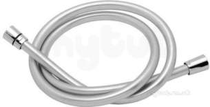 Deva Showering -  Deva Hos1.5pvs07 Chrome Chrome 1.5 M Silver Pvc Shower Hose