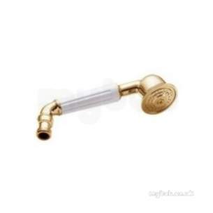 Deva Showering -  Deva Hans02/g Gold Victorian Gold Shower Handset Telephone Style
