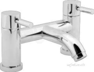Deva Brassware -  Deva Vsn208 Chrome Vision Chrome Bath Filler Double Handle