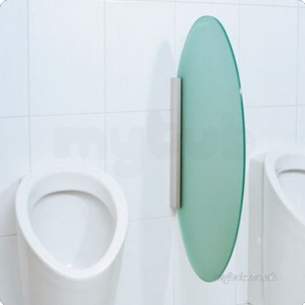 Geberit Commercial Sanitary Systems -  Geberit 115.210.gt.1 Glass Urinal Division With Oval Shape