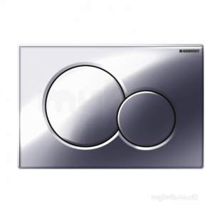 Geberit Commercial Sanitary Systems -  Geberit 115.770.21.5 Gloss Chrome Sigma01 Dual Flush Plate For Up300 Up320 And Up720