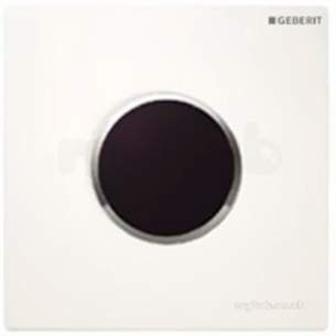 Geberit Commercial Sanitary Systems -  Sigma10 Electronic Urinal Flush Control With Hytouch/battery Pwrd Gls/mat Cp
