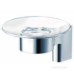 Ideal Standard Concept Accessories -  Ideal Standard A9147aa Chrome Concept Glass Soap Dish