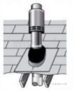 Grant Uk Oil Boilers -  Internal Vertical Balanced Flue Lead Pitched Roof Flashing 26-70 Kw