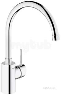Grohe Kitchen Brassware -  Grohe 32661001 Chrome Concetto Single Lever Kitchen Sink Mixer Swivelling Tubular Spout