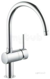 Grohe Kitchen Brassware -  Grohe 32917000 Minta Single Lever C-spout Kitchen Sink Mixer