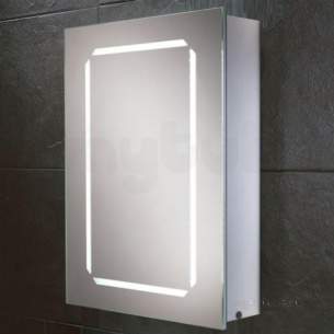 Hib Lighting Cabinets and Mirrors -  Cosmic Steam Free Bathroom Double Sided Mirrored Bathroom Cabinet Glass Shelves