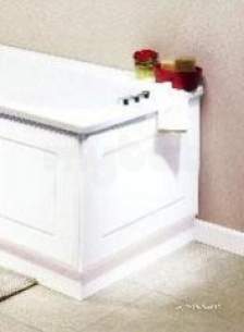 Hib Lighting Cabinets and Mirrors -  Hib 993.007043 White Denia End Tub Panel