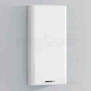 Hib Lighting Cabinets and Mirrors -  Hib 993.203035 White Denia 320mm Back To Wall Bathroom En Suite Wall Unit One Door