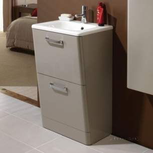 Hib Lighting Cabinets and Mirrors -  Hib 9601600 Tan Palamas 500x845mm Floor Standing Wc Vanity Two Drawer