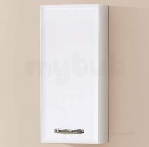 Flabeg Cabinets And Mirrors -  Hib 993.473035 White Sorrento Right Handed Wall Mounted Bathroom Cupboard One Door