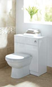Flabeg Cabinets And Mirrors -  Hib 993.476049 White Sorrento Back To Wall Wc Unit