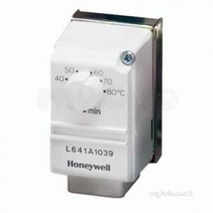 Thornmyson Boiler Spares -  White L641a 1039 Surface Mount Cylinder Thermostat With Strap And Hooks