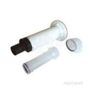 Ideal Logic Logic Plus Flues and Accessories -  Ideal 204768 Na Logic Telescopic Flue Terminal Pack B