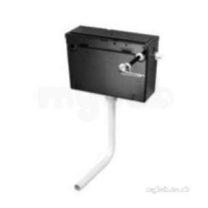 Armitage Plastic Cisterns -  Armitage Shanks S362167 Black Conceala 2 Cistern With Bottom Inlet Connector