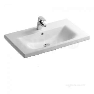 Ideal Standard Concept -  Ideal Standard E815601 White Concept Wash Basins One Central Tap Hole 700mm