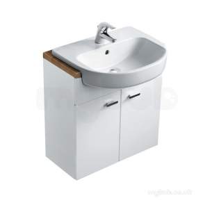 Ideal Standard Concept Furniture -  Ideal Standard E6493wg White Gloss Concept Vanity Unit 600mm 2 Doors