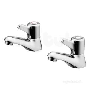 Armitage Shanks Domestic Brassware -  Ideal Standard B9863aa Chrome Elements Brass Washbasin Tap Double Lever Handles