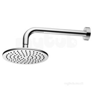 Ideal Standard Showers -  Ideal Standard B9438aa Chrome Idealrain 200mm Shower Head With 400mm Arm