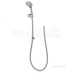 Ideal Standard Showers -  Ideal Standard Chrome Idealrain Shower Kit With 100mm 3 Function Hand Set Wall Bracket And 1.8m Hose B9489aa