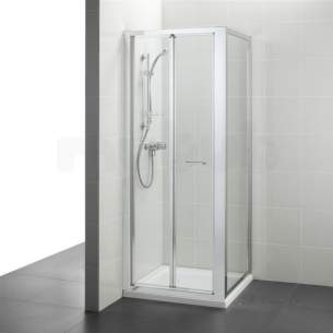 Ideal Standard Kubo Enclosures -  Ideal Standard T7376eo Bright Silver Kubo 800mm Bi-fold Door