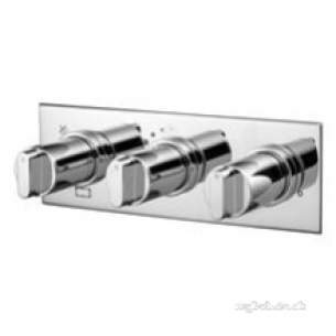 Ideal Standard Showers -  Ideal Standard A5598aa Chrome Monuments Thermostatic Shower Mixer With 3-way Diverter