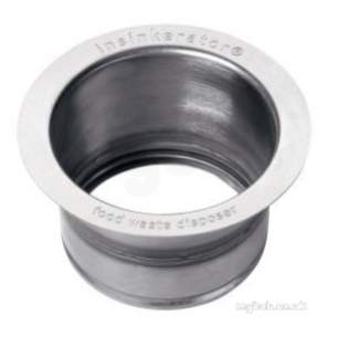 In Sink Erator Waste Disposal Products -  Insinkerator 10082 Stainless Steel 90mm Extended Sink Flange For Thicker Sinks