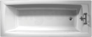 Jacuzzi Acrylic Baths and Panels -  Jacuzzi Pro Wbsprocas303 White Caserta Angled Two Tap Hole Bath 1700x700mm